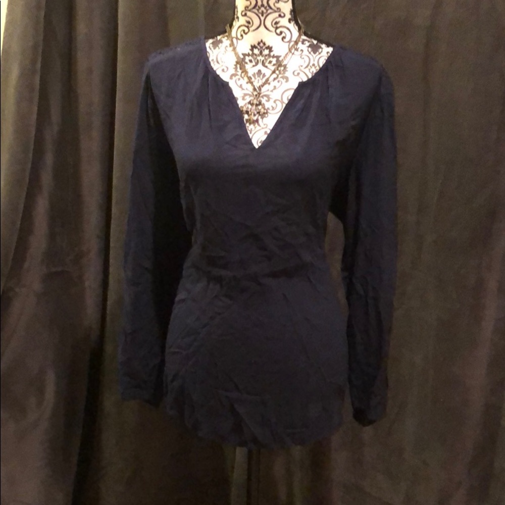 Navy blouse